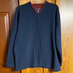 Navy Blue V-Neck Sweater